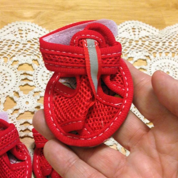 Adorable itty bitty doggie mesh shoes - Picture 2 of 6